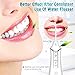 Cordless Water Flosser Teeth Cleaner, Nicefeel Professional Dental Oral Irrigator Portable and Rechargeable 300ML Cleanable Water Tank IPX7 Waterproof 3 Modes Water Flossing for Home and Travel, Brace