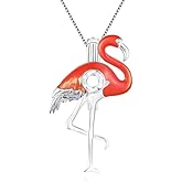 LGSY Flamingo Cage Pendants for Pearl Jewelry Making Sterling Silver, Design Cage Pendants for Women