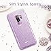 ESR Makeup Glitter Case Compatible for The Samsung Galaxy S9+ Plus, Glitter Sparkle Bling Case Protective Cover [Three Layer][Supports Wireless Charging] for Galaxy S9+ Plus, Purple(Released in 2018)