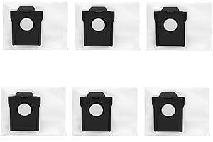 JOASINC Dust Bags for Mova P10 Pro Ultra/ P50 Pro Ultra/ P10 Ultra/ S20 Ultra Robot Vacuum Cleaner with Self-Empty Station, Vacuum Bags Accessories Disposable Replacement Cleaning Bag (6 Pack)