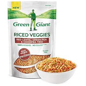 Green Giant Veggie Rice, Red Lentil, Green Pea and Chickpea Trio, 7 Ounce