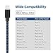 Akaho Lightning Cable 3Pcs 10FT Nylon Braided Lightning Cable Cord USB Charging Cable Charger for Apple iPhone 7/7 Plus/6/6s/6 Plus/6s Plus/5/5c/5s/SE,iPad iPod Nano iPod Touch(Black&Blue)