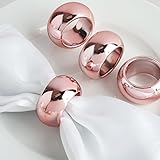 Efavormart Wholesale Acrylic Napkin Rings for Wedding Birthday Party Tableware - Set of 20 - Blush