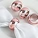 Efavormart Wholesale Acrylic Napkin Rings for Wedding Birthday Party Tableware - Set of 20 - Blush
