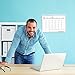 Dry-erase monthly calendar easily displayed on refrigerator or other surface / Large magnetic white board