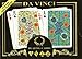 DA VINCI Fiori, Italian 100% Plastic Playing Cards, 2-Deck Bridge Size Small Print Regular Index Set
