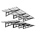 FLEXIMOUNTS 2-Pack 2x6ft 24-inch-by-72-inch Wall Shelf Garage Storage Rack Floating Shelves, Black primary