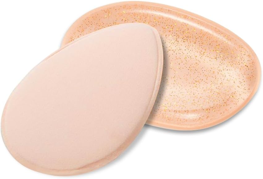 Silicone Makeup Sponge, Beauty Makeup Blender, Eastrin Dual Use Reusable Makeup Applicator Foundation Sponge Cosmetic Blender Silisponges Flawless Applicators for Cream Foundation Powder Blusher