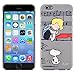 Snoopy Series by iLuv (Design Sleek Form-Fitting Snoopy Peanuts Hard Shell Protective Case with Soft-Coated Surface) Compatible with Apple iPhone 6 & iPhone 6S (4.7”) (Gray)