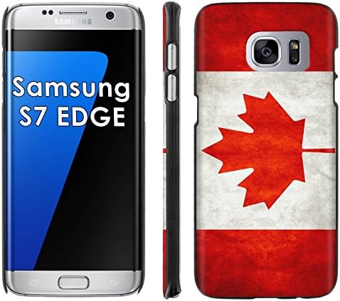 Samsung Galaxy [S7 EDGE] Phone Cover, Flag of Canada- Black Slim Clip-on Phone Case for [Samsung Galaxy [S7 EDGE]]