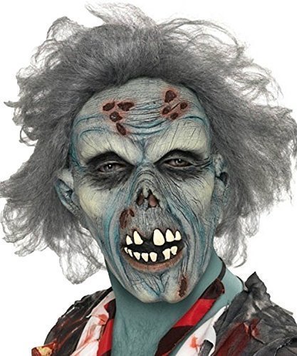 Smiffy's Men's Decaying Zombie Mask Halloween Accessory