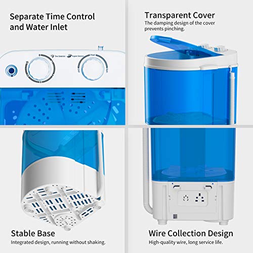 Auertech Mini Washing Machine, Portable Compact Laundry Machine Washer