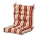 Greendale Home Fashions Indoor/Outdoor High Back Chair Cushion, Roma Stripe