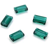 50pcs Adabele Austrian 14mm Faceted Loose Rectangle Crystal Beads Emerald Green Compatible with Swarovski Crystals Preciosa 5055 SSRT1424
