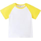 ZFZDRen 1-14Y Baby Baseball Tee Toddler Boys Girls Raglan T Shirt Kids Blouse Short Long Sleeve Casual Crew Neck Tops