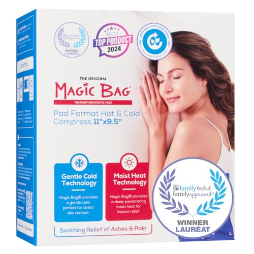 Photo 1 of The Original Magic Bag Practical Magic Bag Heating Compress, Hot/Cold Therapy for Stomach Pain Relief, Cordless Hot Cold Compress, 30.5 x 23 cm (12" x 9'')