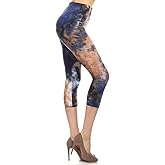 Leggings Depot High Waisted Tie Dye & Fabric Print Leggings for Women - Reg, Plus, 1X3X, 3X5X