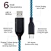 MKDGO 3ft USB Type C Cable LED Glowing Charging Cords Compatible for Samsung Galaxy S8, S8 Plus, S9, S9 Plus and Other USB-C Devices