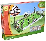 Ausini Football Field 25690 Sport Soccer Game with Action Figures Building Bricks Educational Blocks Set Compatible Bricks, 381 Piece