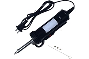 SAYCKER 30W 120V Electric Vacuum Solder Sucker Portable Repairing Iron Tool, Desoldering Pump Iron Soldering Tools,Automatic Suction tin Tools (Size:US Plug)