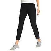 Eddie Bauer Travel Pants Women - Lightweight Elastic Waistband Ankle Pants