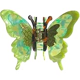 Novelty Butterfly Hair Clips,Fancy Acetate Hair Clip,Cute Butterfly Claw Clips for Women,Green