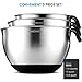 FineDine Premium Grade Stainless Steel Mixing Bowls With Comfortable Grip Handle (Set of 3) Modern Nesting Bowls Set with Measurement Marks, Easy Pouring Spout, Skid Free Bottom 1.5-2 - 2.5 Quart