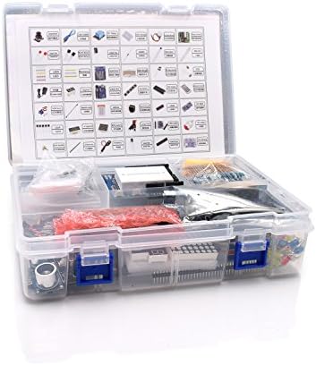 VKmaker T11 Starter Uno Learning Kit with LCD Screen and a Dedicated Power Supply 9V 1A Adaptor for Arduino + USB Cable