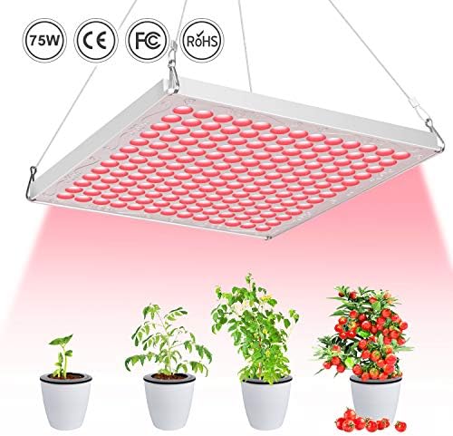 TOPLANET Led Grow Light 75w Grow Plant Full Spectrum Light for Indoor Garden Greenhouse Grow Tent Veg Flower Chili