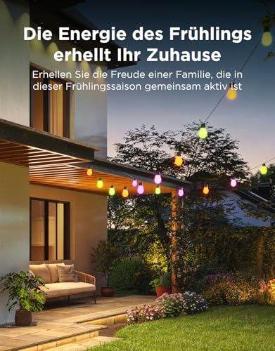 Govee RGBICW Outdoor Fairy Lights, 30 m, IP66 Waterproof, Works with Alexa and Google Assistant, App Control, 111 Scene Modes, Outdoor Fairy Lights for Balcony, Garden, Party Decoration