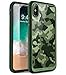 SUPCASE iPhone X Case, Unicorn Beetle Style Premium Hybrid Protective Clear Case for Apple iPhone X 2017 Release (Camo/Green)