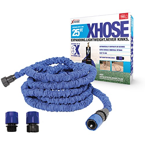 XHose The Official Expanding Garden Hose Pipe with BONUS adaptor, 25ft