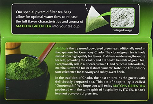 ITO EN Matcha Green Tea, Traditional, Tea Bags (20 Count)