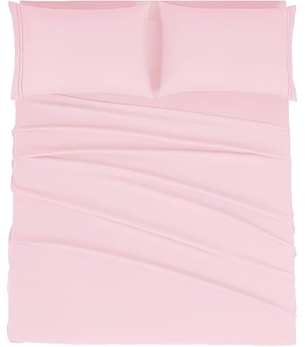 New York & Company McKenna Bettwäsche-Set – Queen Size, 4-teilig, Superweiche Mikrofaser, Gestreift & Bestickt, Farbe Grau