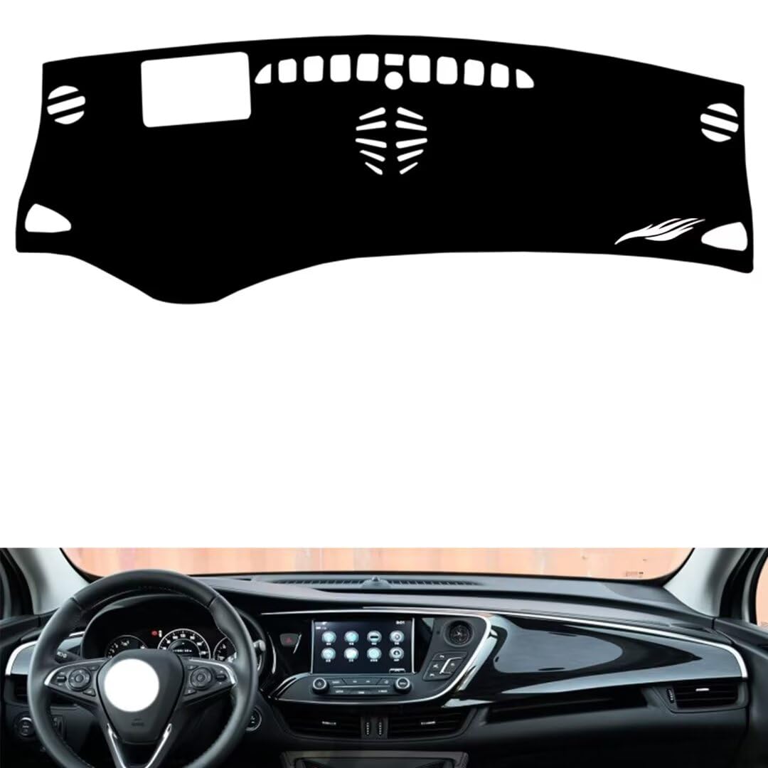 leather dash board cover mat Compatible with Buick
