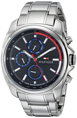 Tommy Hilfiger Men's 1791081 Analog Display Quartz Silver Watch