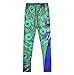 Jescakoo Cute Peacock Feather Print Ankle Length Spandex Skinny Leggings for Women XXL