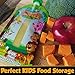 Reusable Baby Food Pouches (8 Pack) Bonus 2 Extra Caps - Compatible with Infantino Squeeze Station