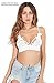 BellisMira Women's Crochet Crop Top Camisole Lace Vest Spaghetti Strap Halter Bralette White, M