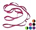 Wacces Yoga Strap Stretch Restore Multi-Grip Fitness Pilates Stretching Belt Multicolor (Pink)