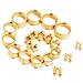 Longbeauty 6 Pair Stainless Steel Screwe Flesh Tunnel Expander Eer Plug Gauge Earlets 6 Colors 18MM