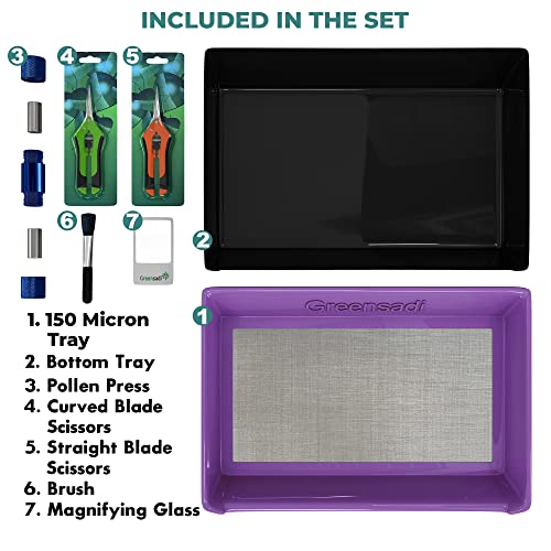 Greensadi Trim Bin, Kief Screen, Trim Tray, Pollen Sifter, Kief Box