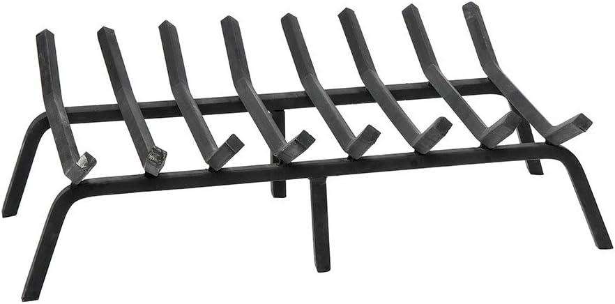 Minuteman International Non-Tapered, 28-in Fireplace Hearth Grate, x 17-in, Black