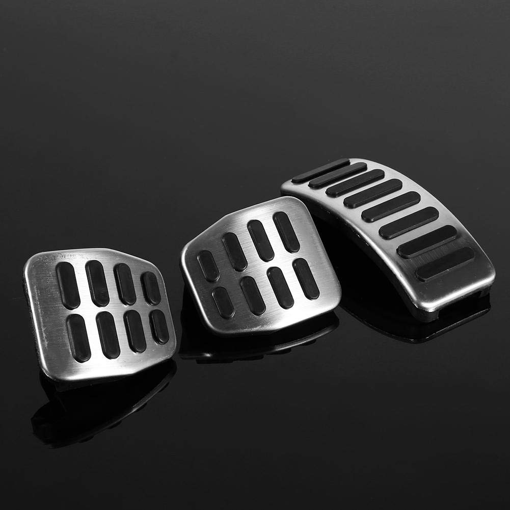 Keenso Couvercle de P/édale de Transmission en Acier Inoxydable 3pcs Couvre-p/édale dEmbrayage Manuel