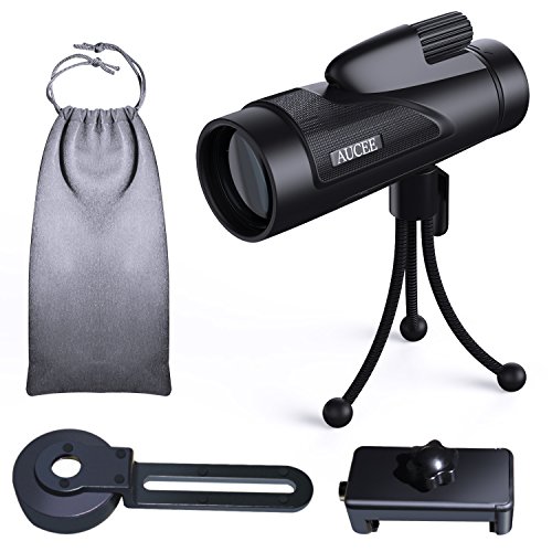 12x50 Monocular Telescope for Adults, AUCEE HD High Power Bak4 Prism FMC Monocular Compact Waterproof Monocular with Smartphone Adapter Tripod for Bird Watching Hunting Hiking Camping Travelling - Thumbnail 6