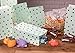 BLUE PANDA Mint Green Party Favor Bags For Kids Birthday, Baby Shower, Wedding (Gold Foil Dots, 24 Pack)