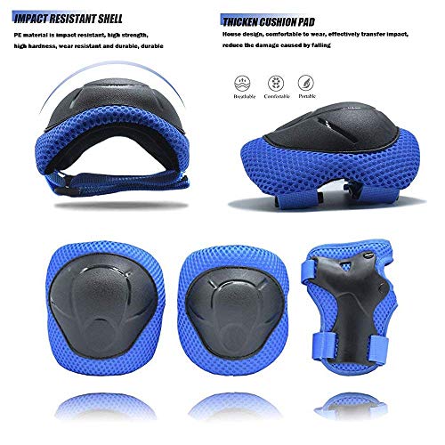 Child Protective,Kids/Youth Knee Pad Elbow Pads Guards Protective Gear Set Wrist Guards Toddler for Multi-Rollerblade Roller Skates Cycling Bike Skateboard Inline Skatings Scooter Riding Sports