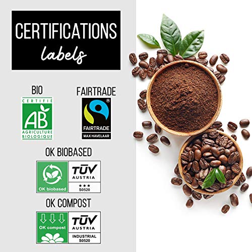 Nespresso Kapseln Kompatibel | BIO FAIRTRADE Arabica Kaffee in Kapseln Biologisch abbaubar | YMA Sortenreiner Kaffee… – Bild 6