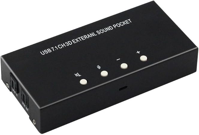 LiChiLan Caja de Sonido Externa, USB 7.1 Canales 3D Caja de ...