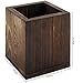 MyGift Natural Grain Wood Desktop Pen Holder Pencil Holder Cup, Office Dorm Home Desk Supplies Organizer